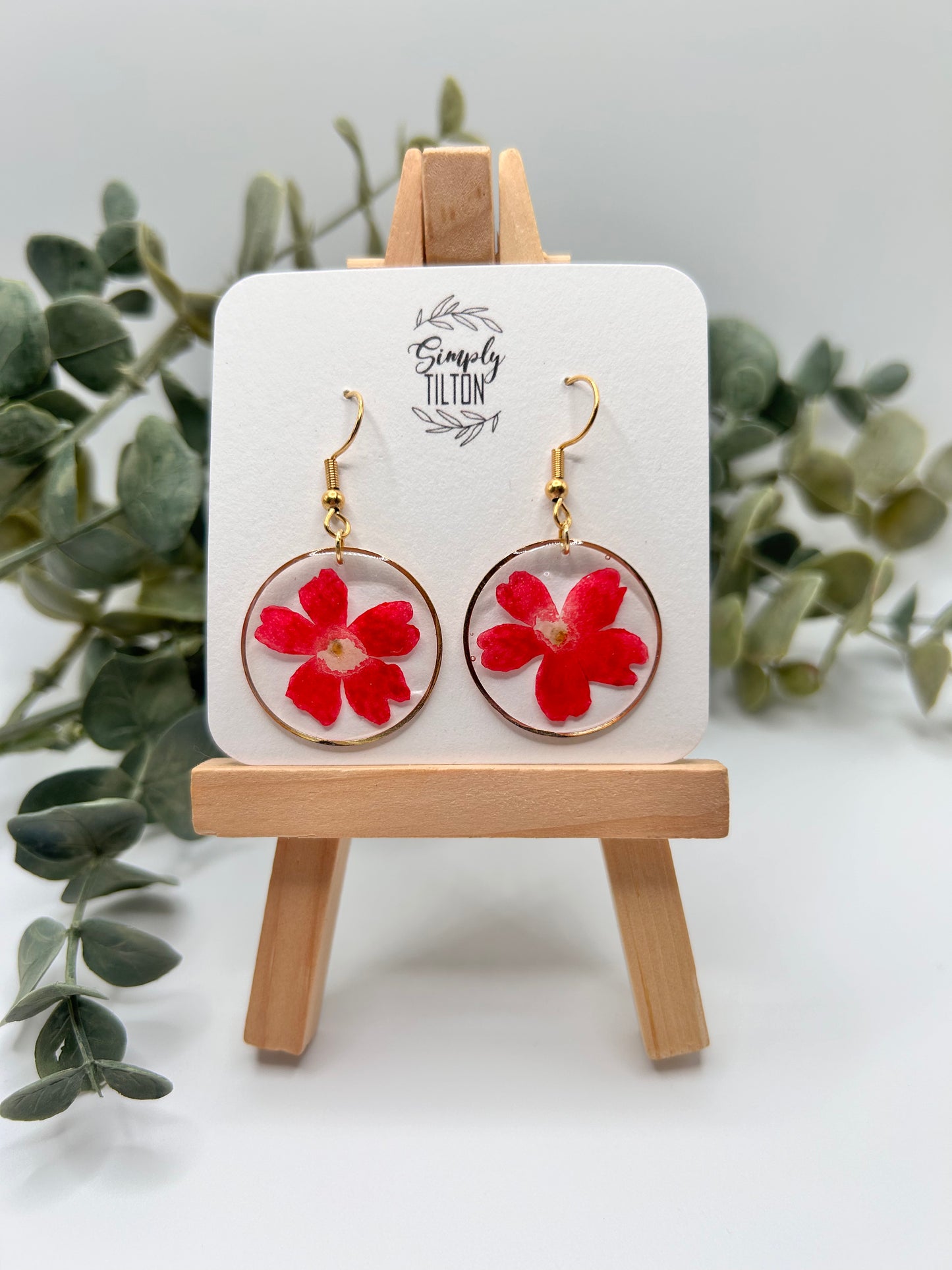Red Verbena (Gold)