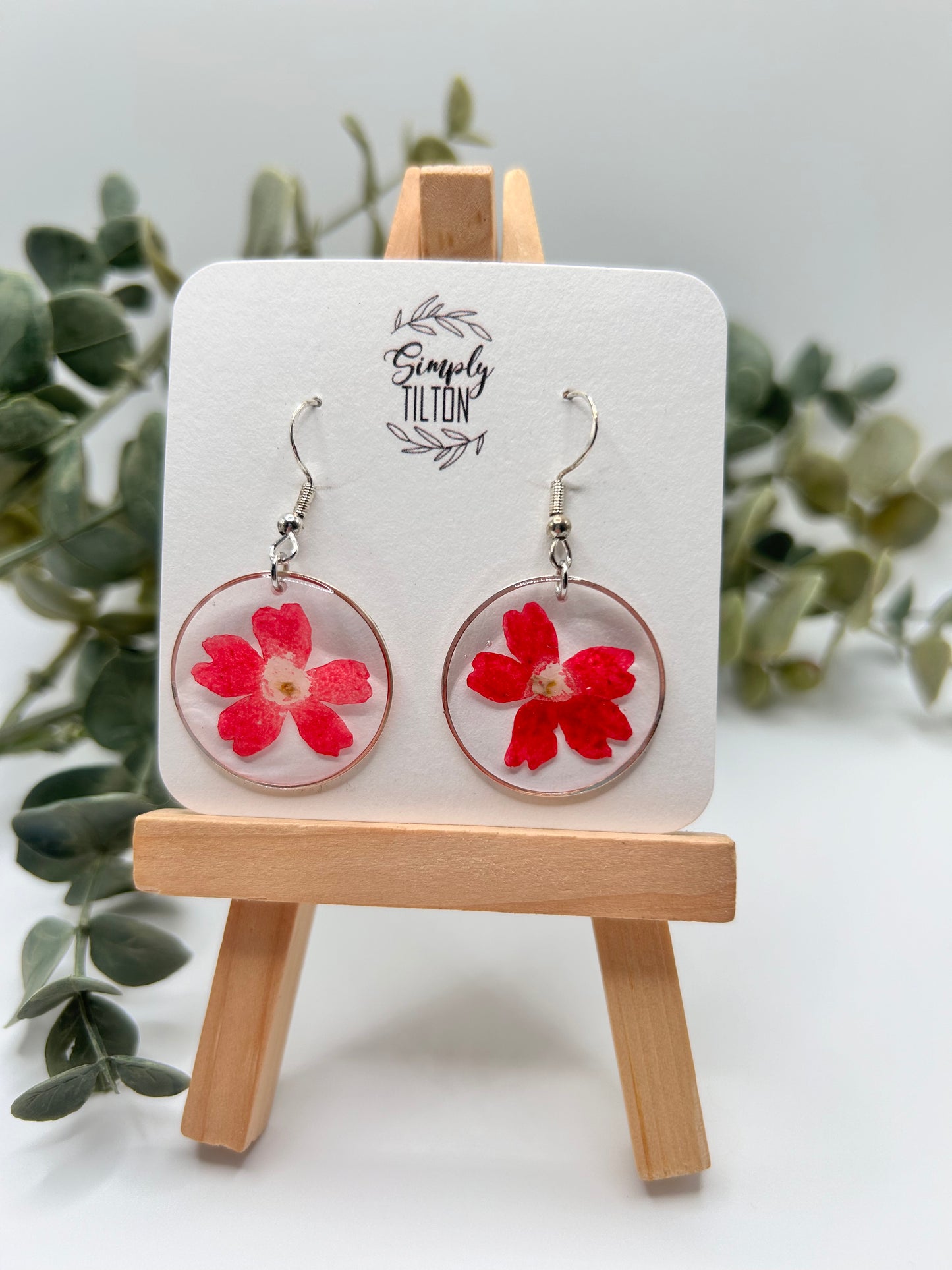 Red Verbena (Silver)