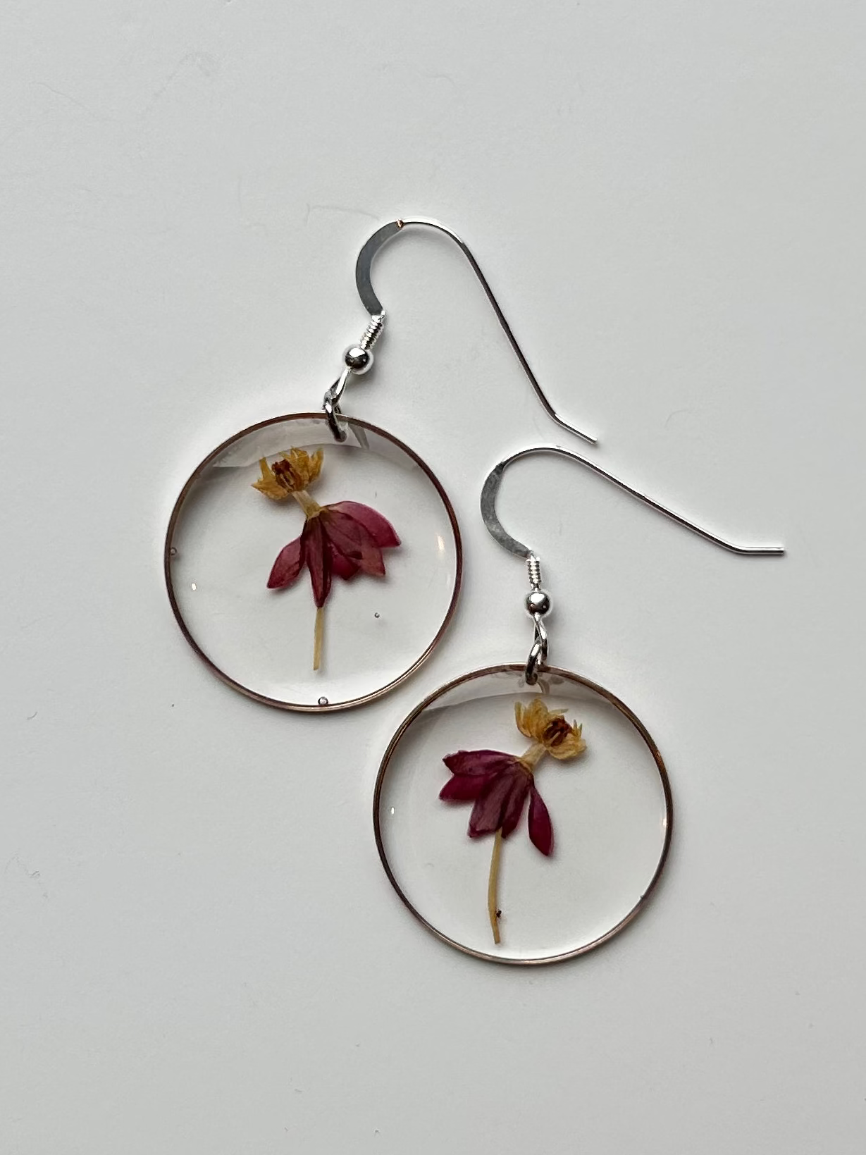 Mexican Butterfly Weed Earrings (Silver)