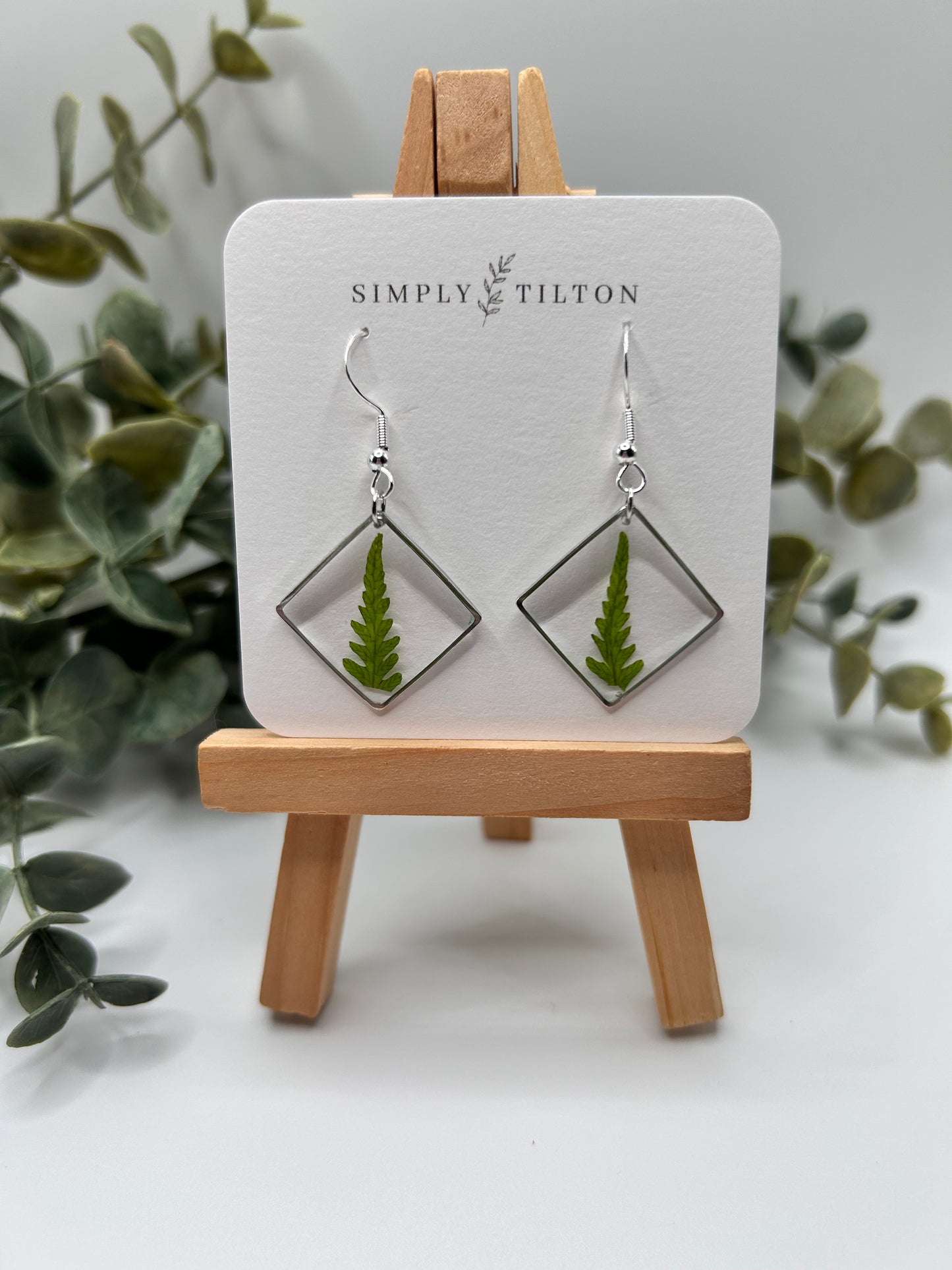 Fern Earrings (Silver)