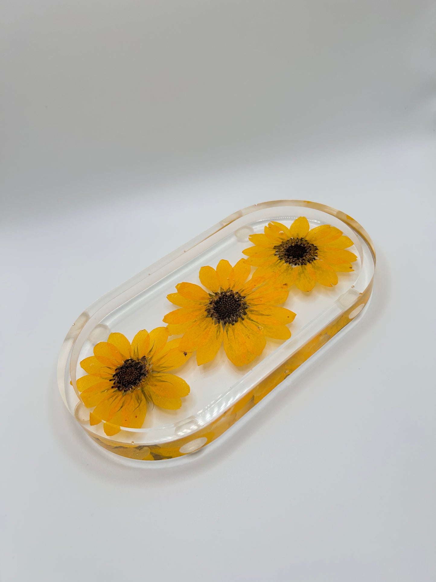Sunflower trinket tray