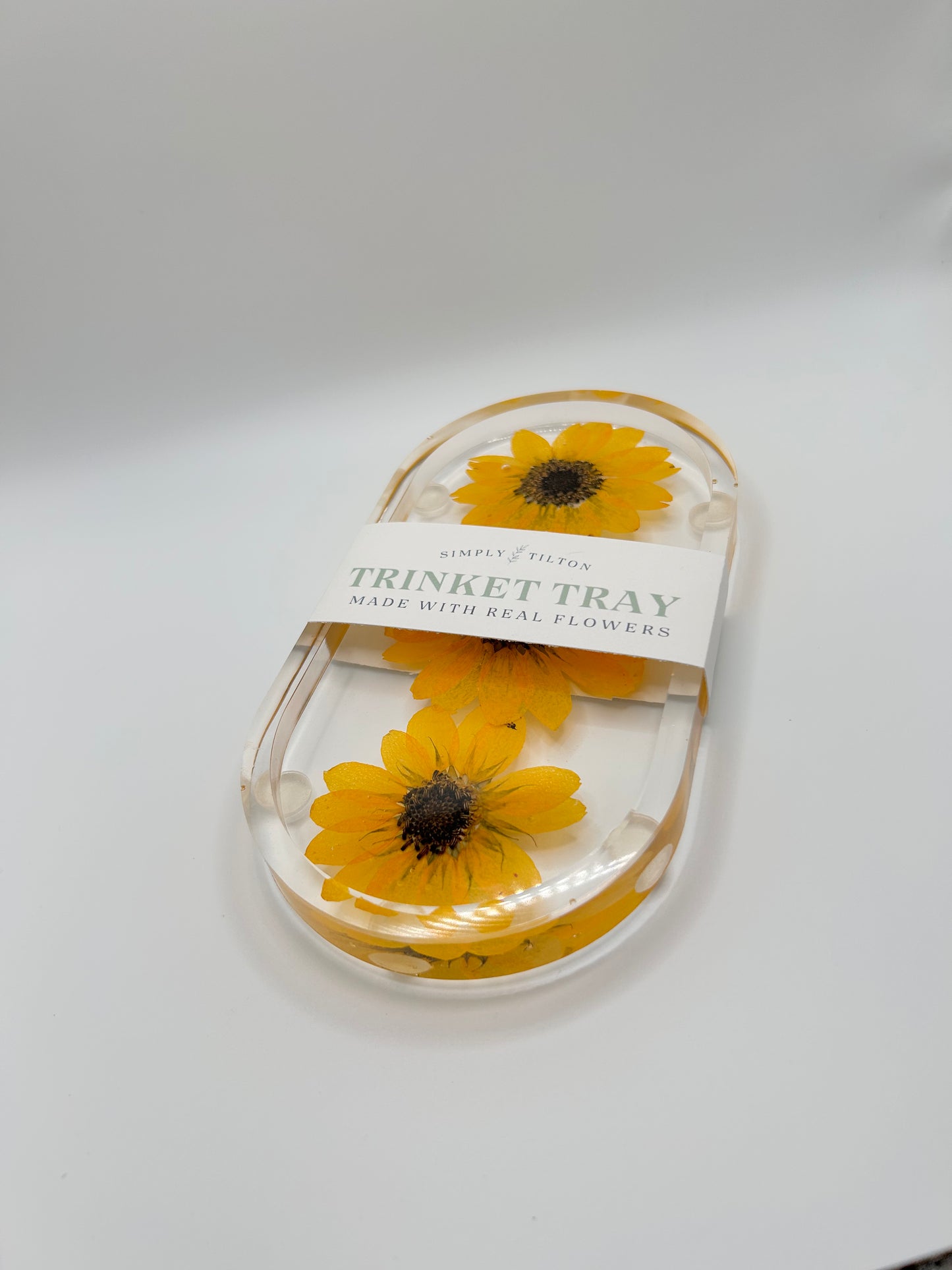 Sunflower trinket tray