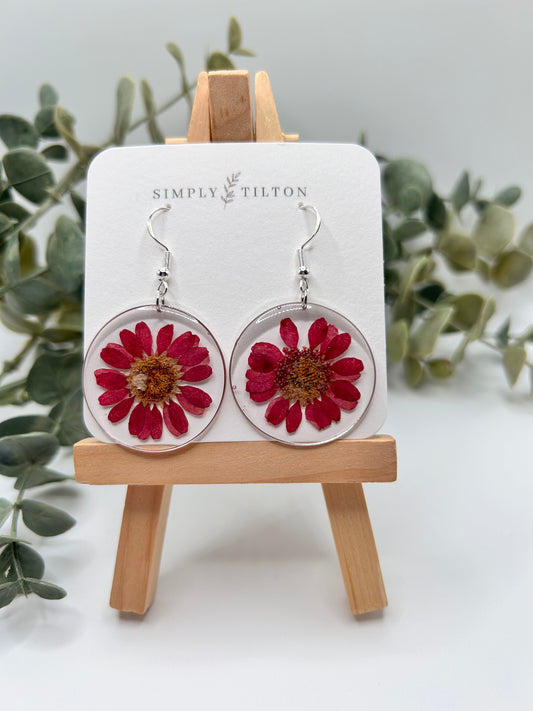 Red Daisy (Silver)