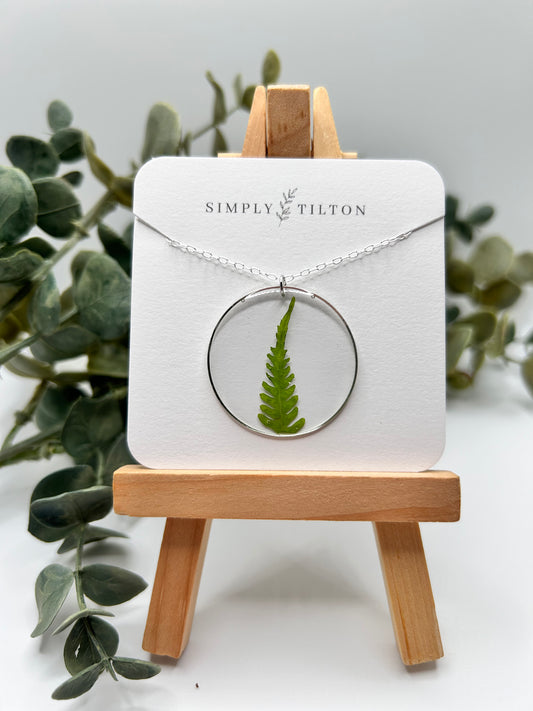 Fern Necklace large (Silver)