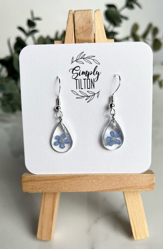 Forget Me Not Earrings (Silver)