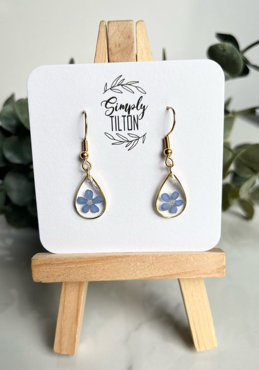 Forget Me Not Earrings (Gold)